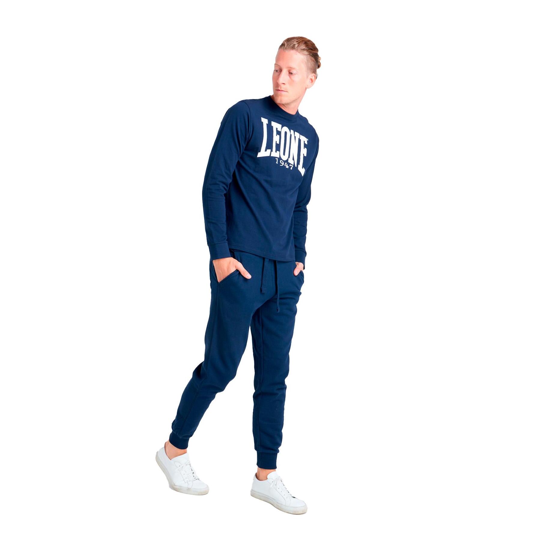 Camiseta de hombre Leone Basic de algodón de manga larga