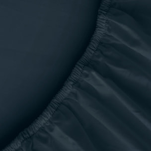 Drap de dessous uni marin