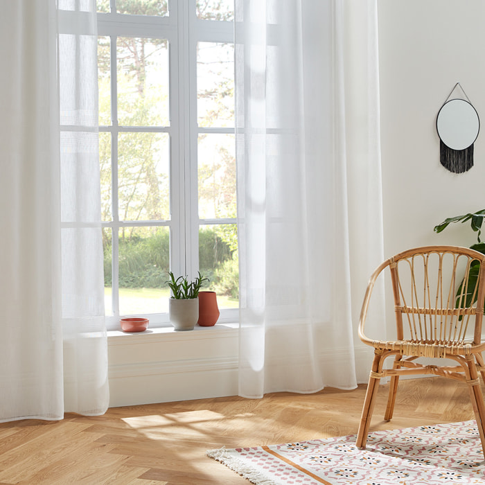 Voilage "Sab" blanc 140x240cm