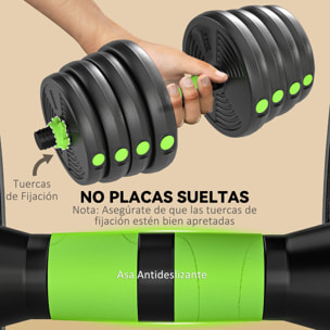 Juego de Mancuernas Ajustables, 3 en 1, 30kg, Juego de Pesas con Barras de Conexión y Mangos Antideslizantes, Pesas y Mancuernas para Hombres y Mujeres, Ejercicio de Fitness, Gimnasio en Casa