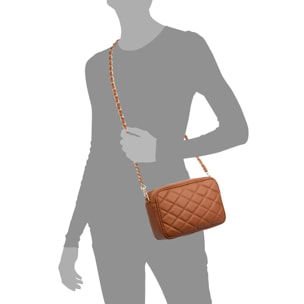 Cleopatra Borsa a tracolla Donna.Pelle autentica Pelle trapuntata.