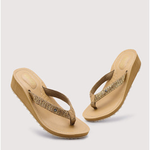 Chancla Cuña Marrón - Levix