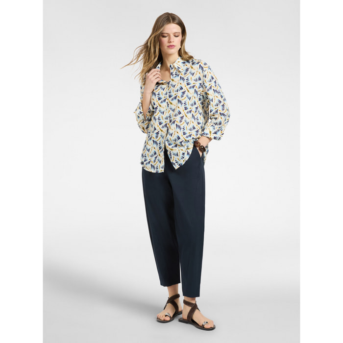 Elena Mirò - Pantalones rectos - Azul