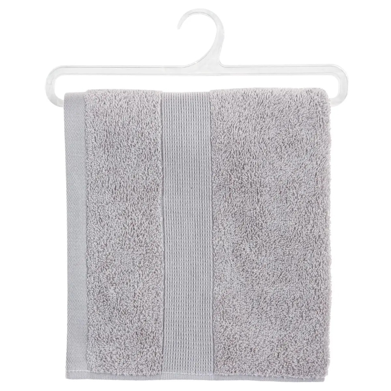 Serviette de toilette "Essentiel" - coton 450 gr/m² - gris taupe 50x90 cm