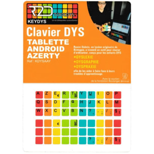 Sticker clavier R2DTOOLDYS Dyslexique Android