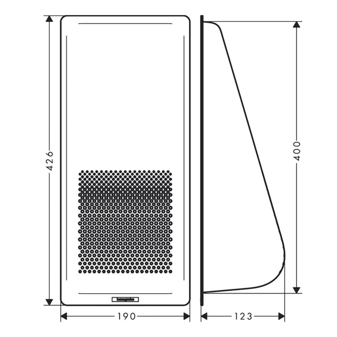 Passoire évier HANSGROHE noir mat