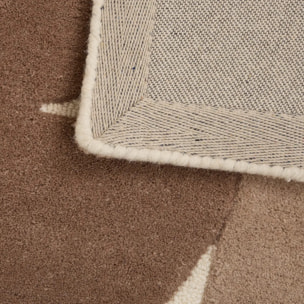 Tapis effet laine Argyll beige lin 200x150cm