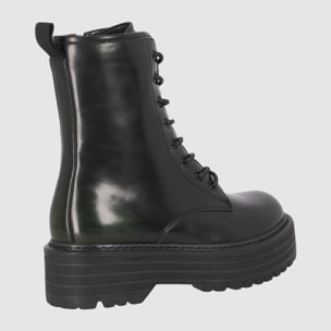 Botines - Verde - Tacón: Bajo