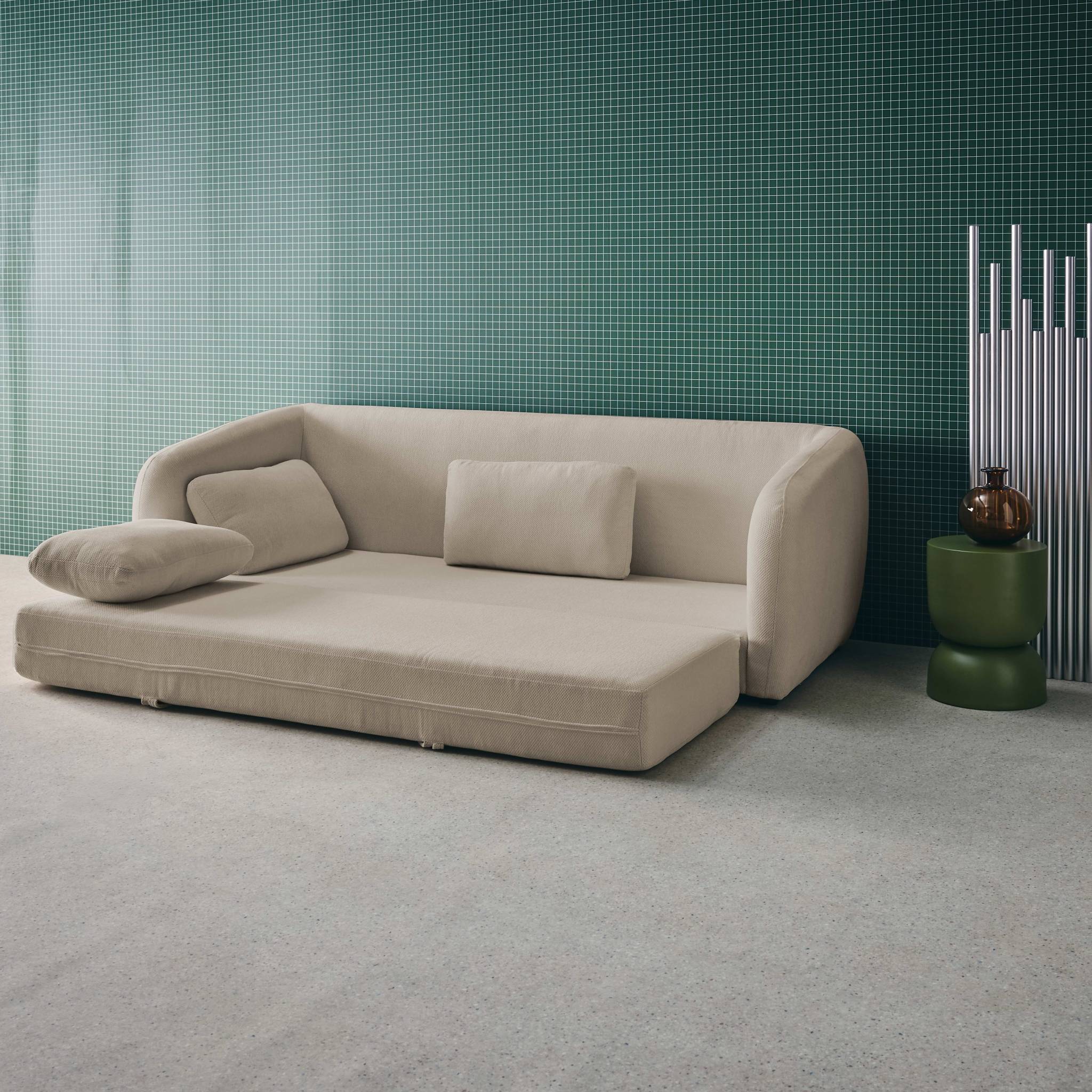 Canapé convertible 3 places tissu chenille  TWIST