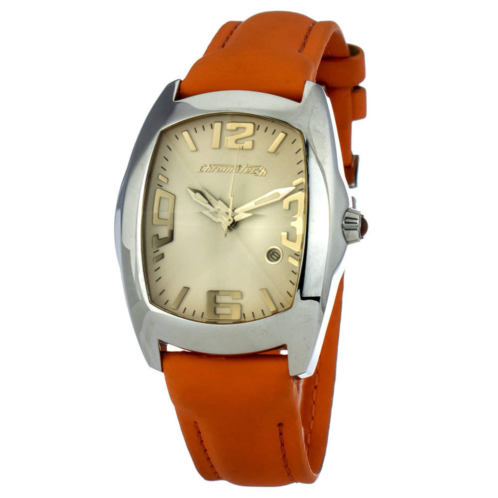 Reloj Chronotech CT7588J-06 Mujer Analogico Cuarzo con Correa de Piel