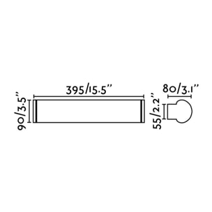 DANUBIO 395 Lampe applique chrome 12W