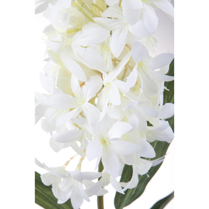 Fiore di Delphinium composto da 3 fiori - Pezzi 2 - 10X93X3 - Colore: Bianco - Bianchi Dino - Fiori Artificiali