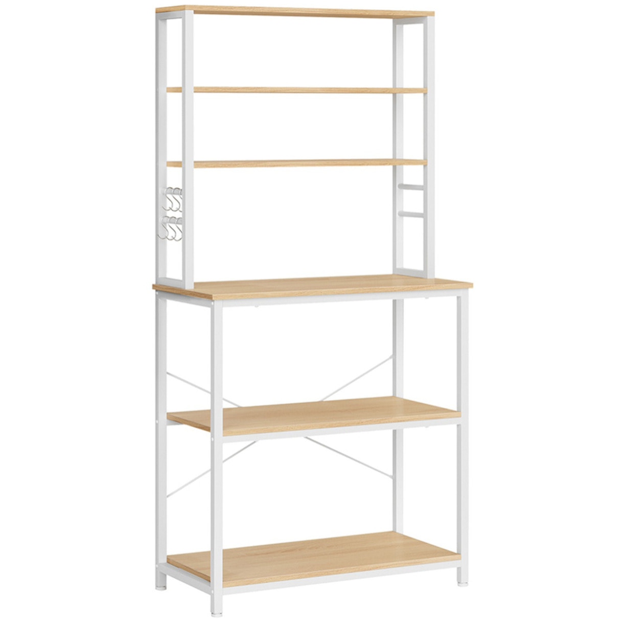 Scaffale Cucina Salvaspazio in Rovere e Bianco