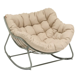 Fauteuil à bascule Paopao vert laurier