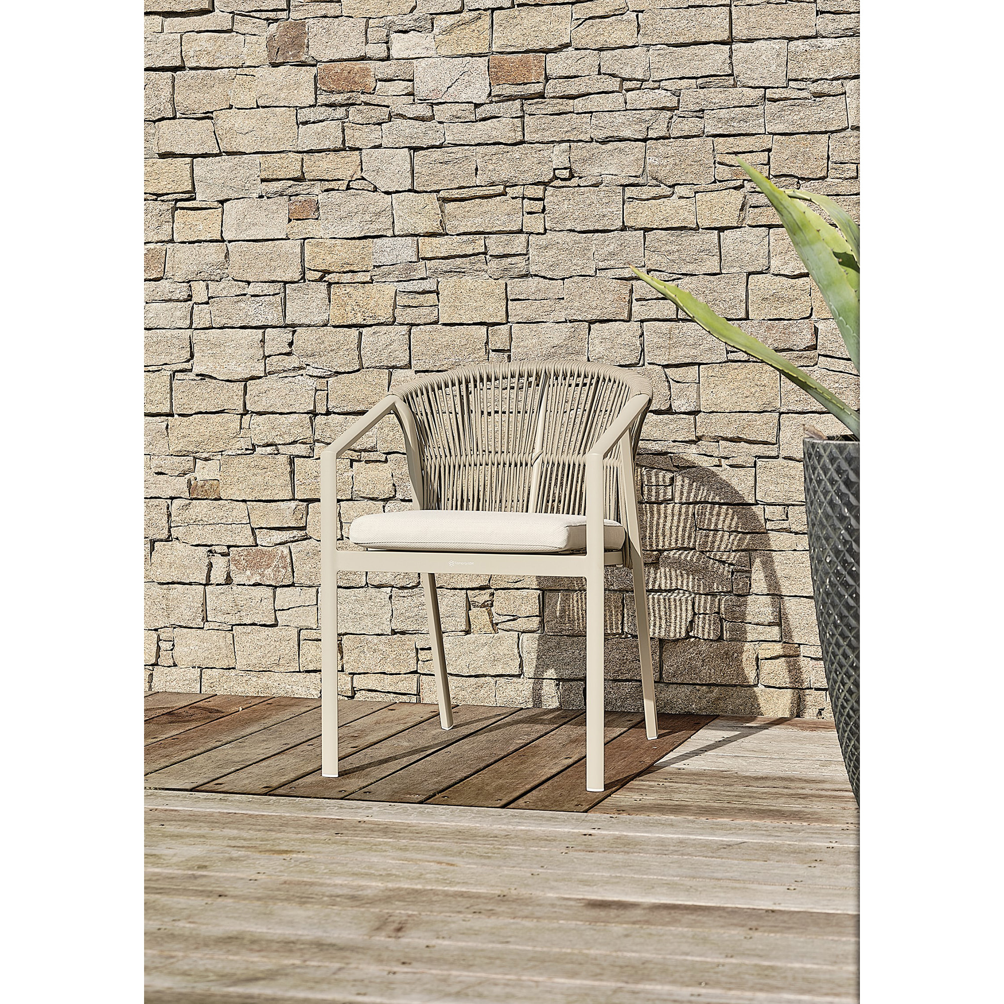 GAMBI - Fauteuil de jardin - Grège