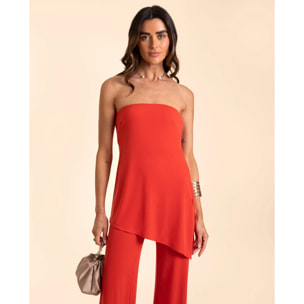 Top de mujer asimétrico palabra de honor