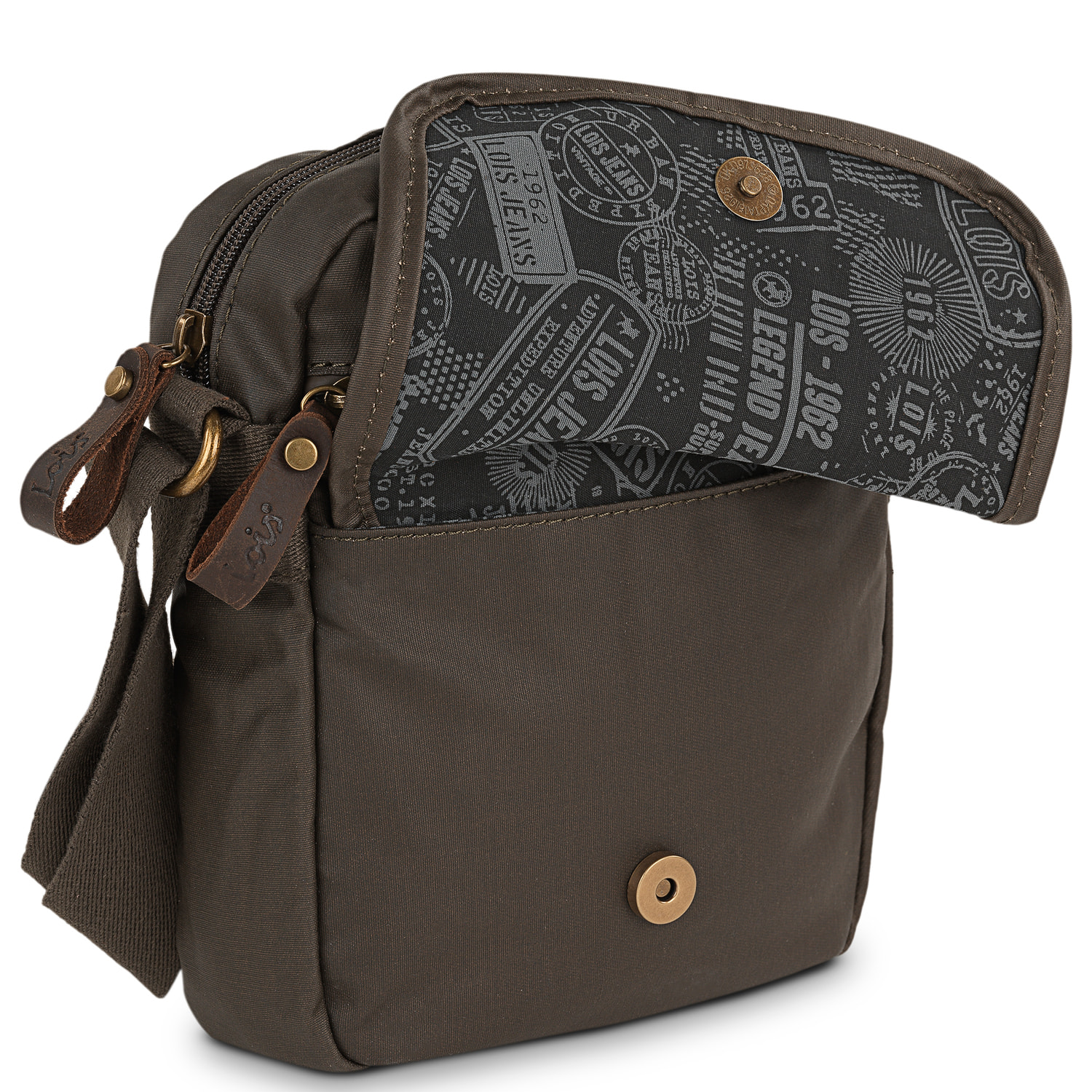 Bandolera Hombre Textil Lois Hubbard Marron