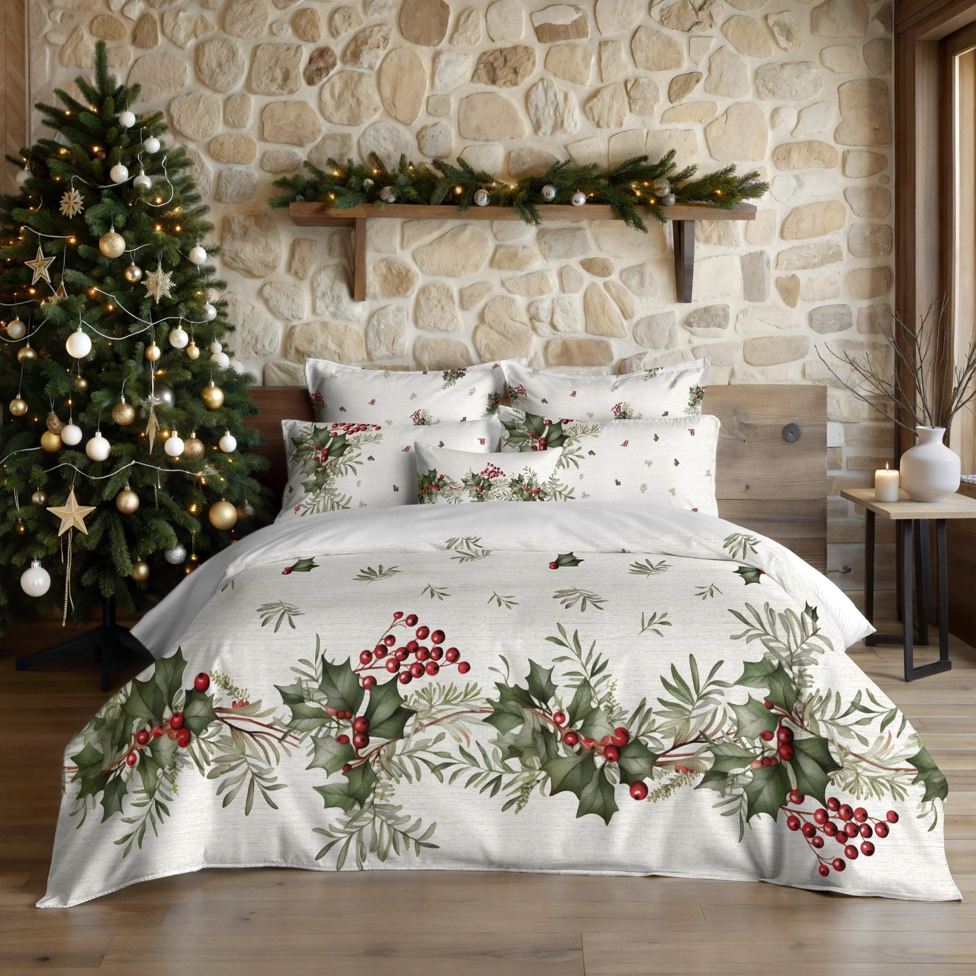 Housse de couette avec boutons-pression Holly Garland