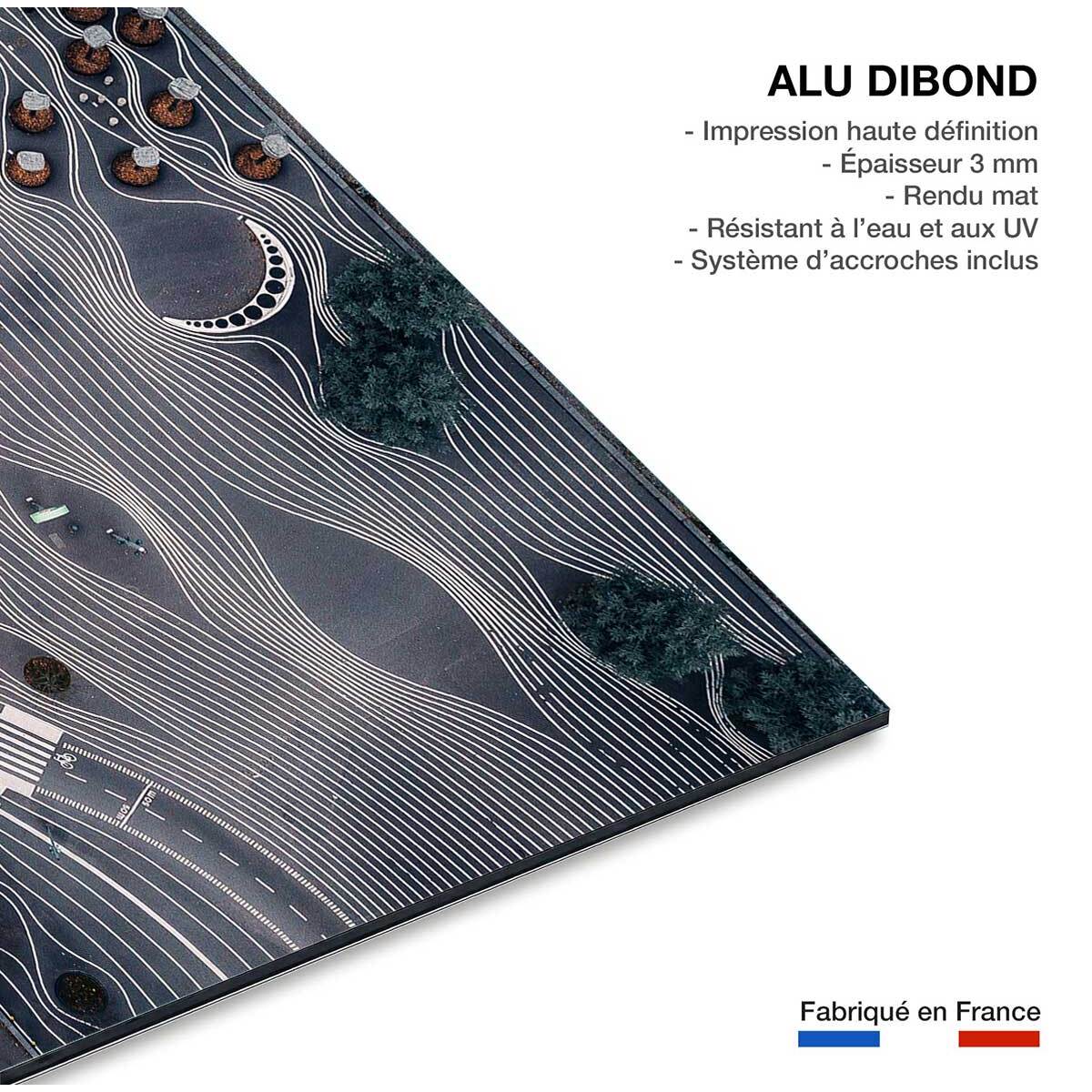 Tableau drône espace temps Tableau alu Dibond