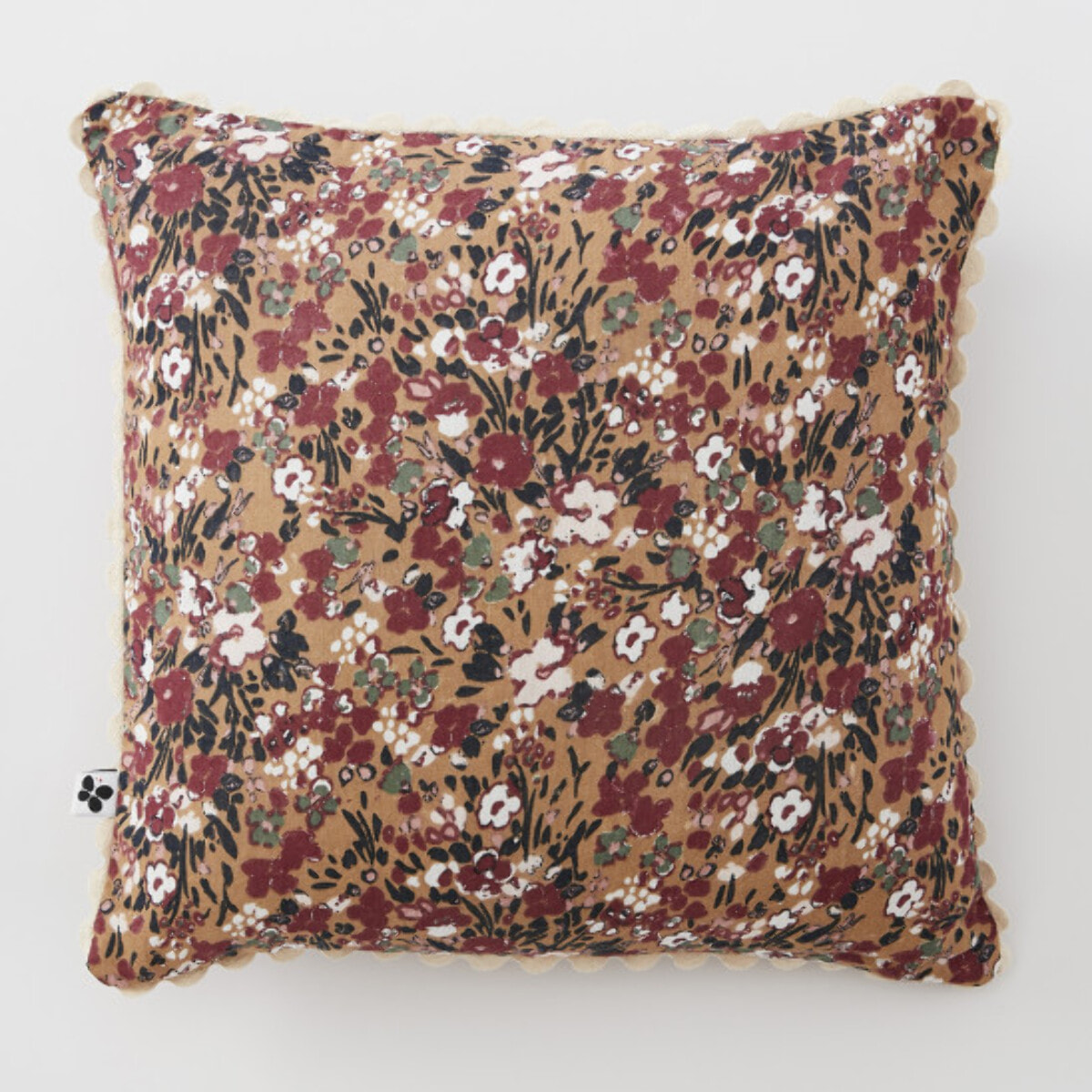 Lot de 2 Coussins 40 x 40 cm en Gaze de Coton avec Crochet - CAPUCINE