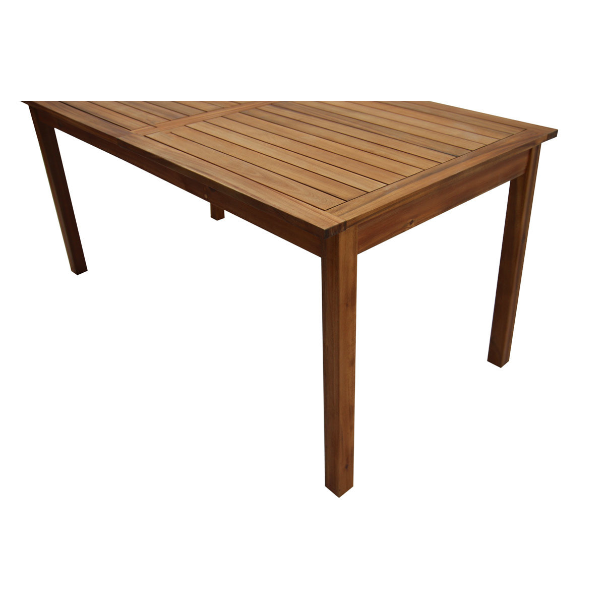 Table de jardin extensible rallonges intégrées en bois massif L160-210 cm MAYEL