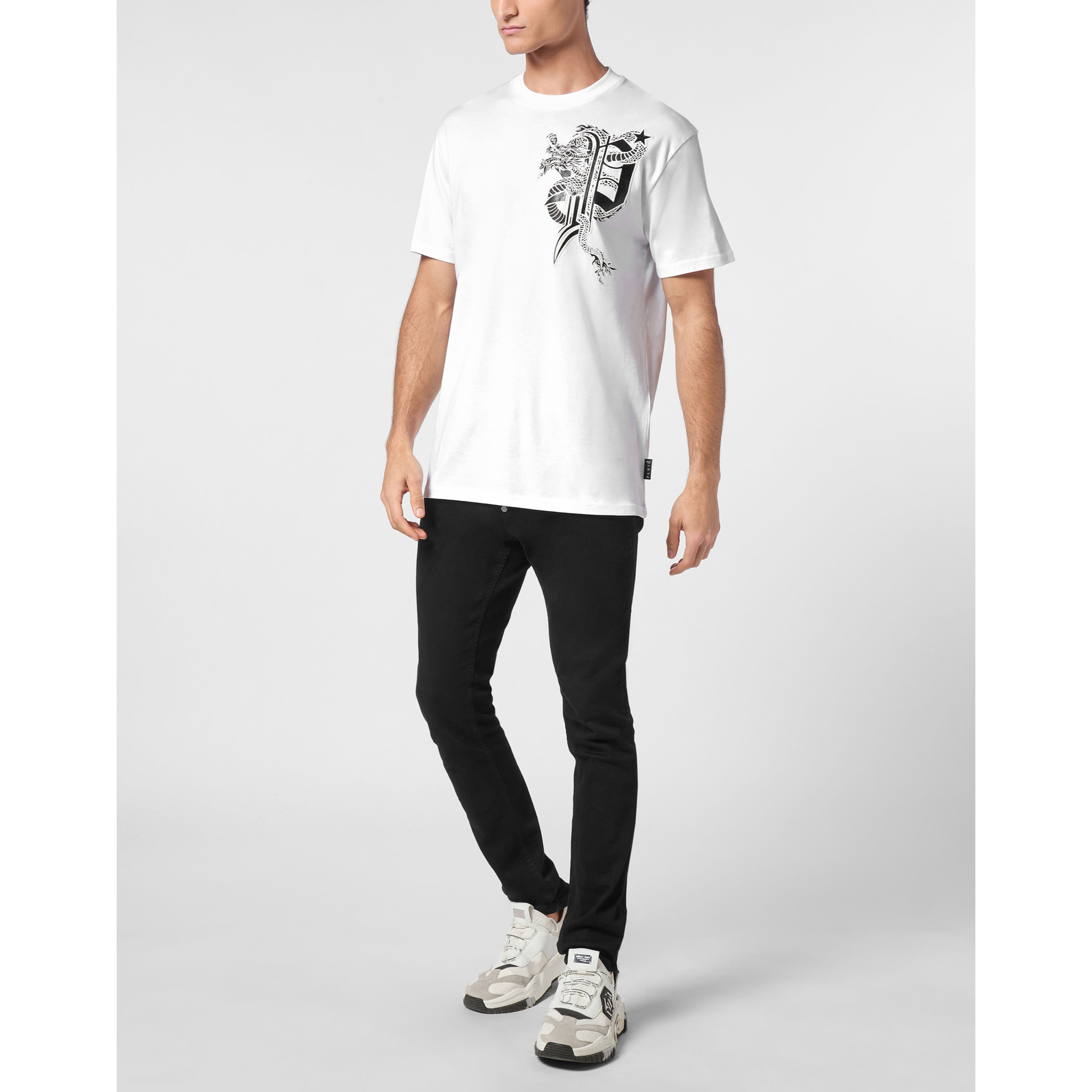 PHILIPP PLEIN Camiseta Cuello Redondo DRAGON
