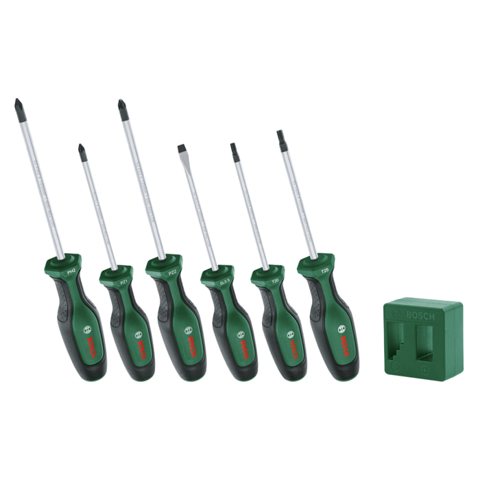 Set de tournevis haute performance - 6 pièces + Magnétiseur - BOSCH - 1600A02W7L