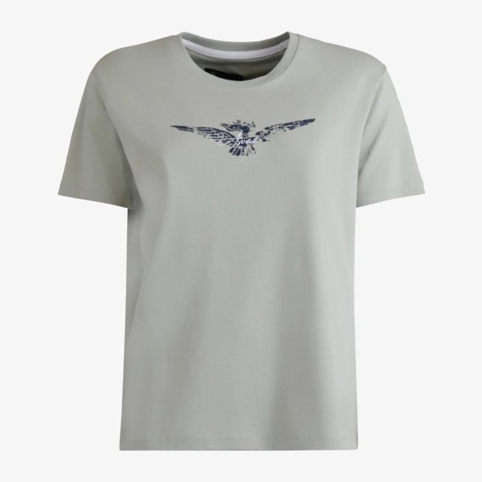 T-shirt Esercito a maniche corte verde donna