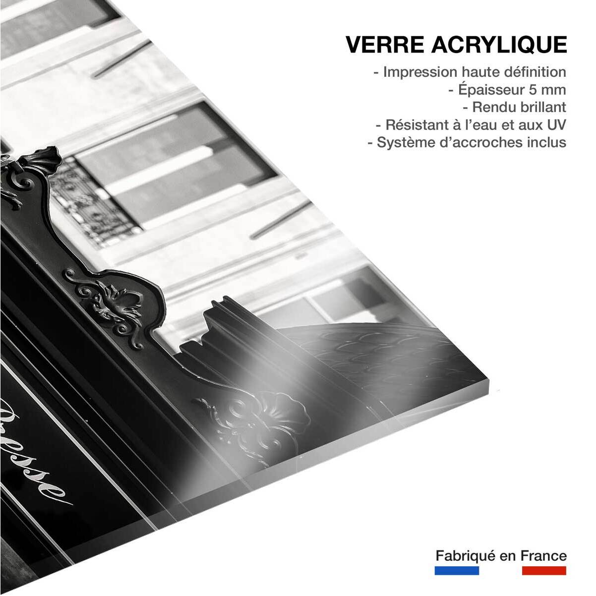 Tableau paris m comme metro  Tableau plexiglas