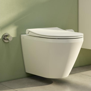 Pack Bati-support Geberit Duofix 112cm + WC sans bride Vitra Integra + Abattant softclose + Plaque blanche