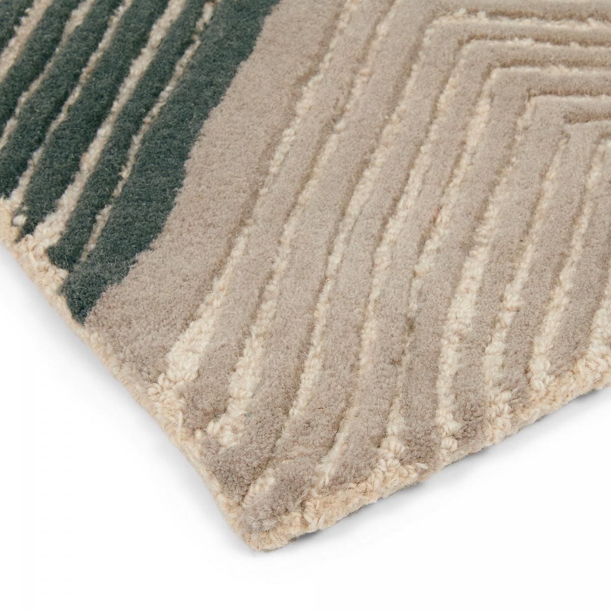 Tapis salon et chambre fait à la main en laine motif géométrique