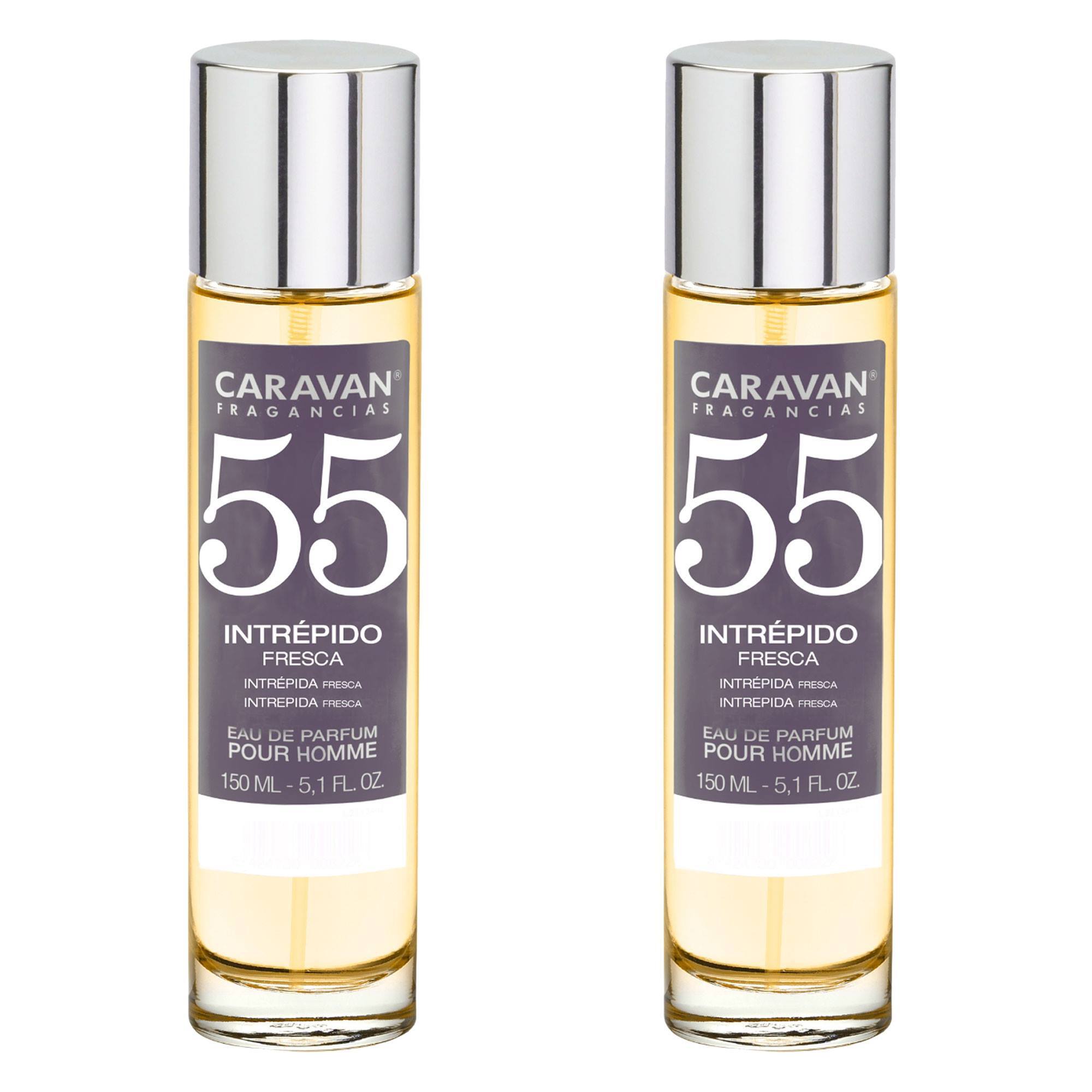 Caravan fragancias - caja de regalo con 2 perfumes nº55 de 150 ml, para hombre