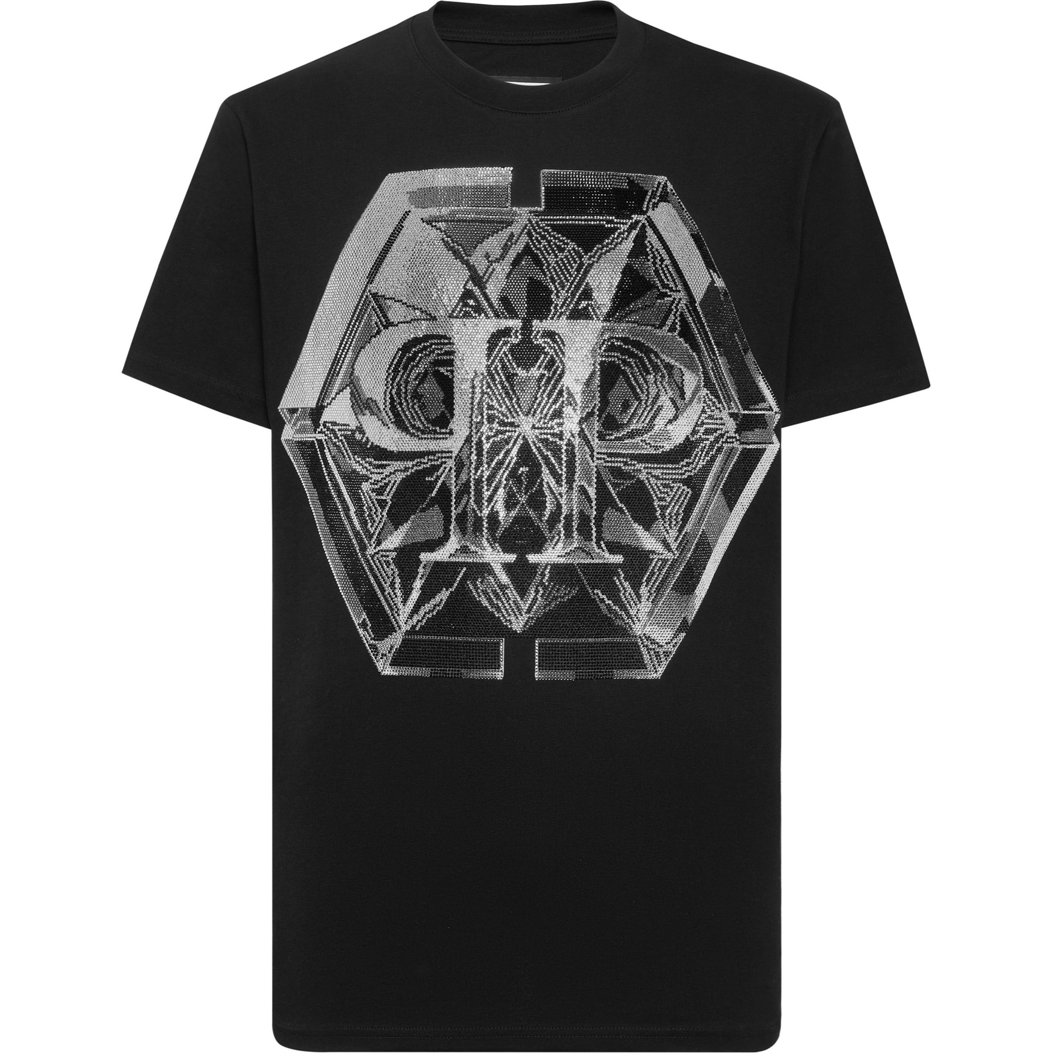 PHILIPP PLEIN T-Shirt Round Neck Ss HEXAGON