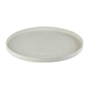 J-Line plateau Rond Classique - fer - blanc - medium