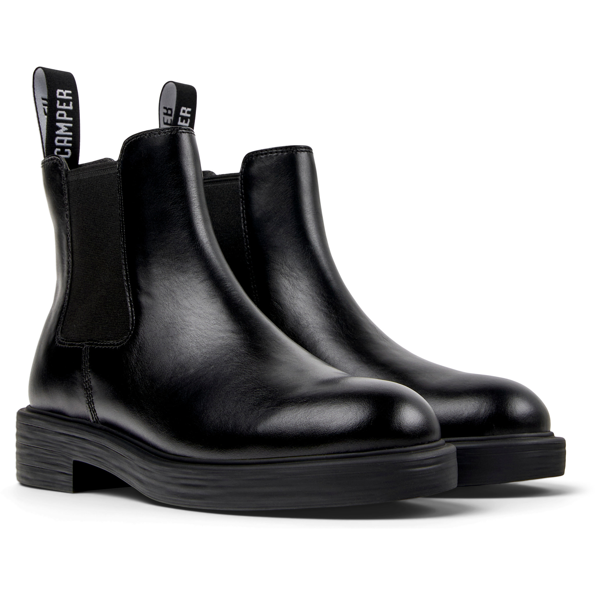 Botines - CAMPER Dean - Negro - Cuero liso