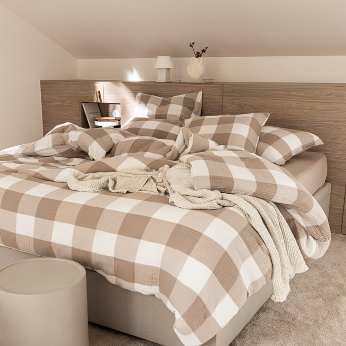 Housse de couette en gaze de coton, SIMPLEMENT GAUFRÉ