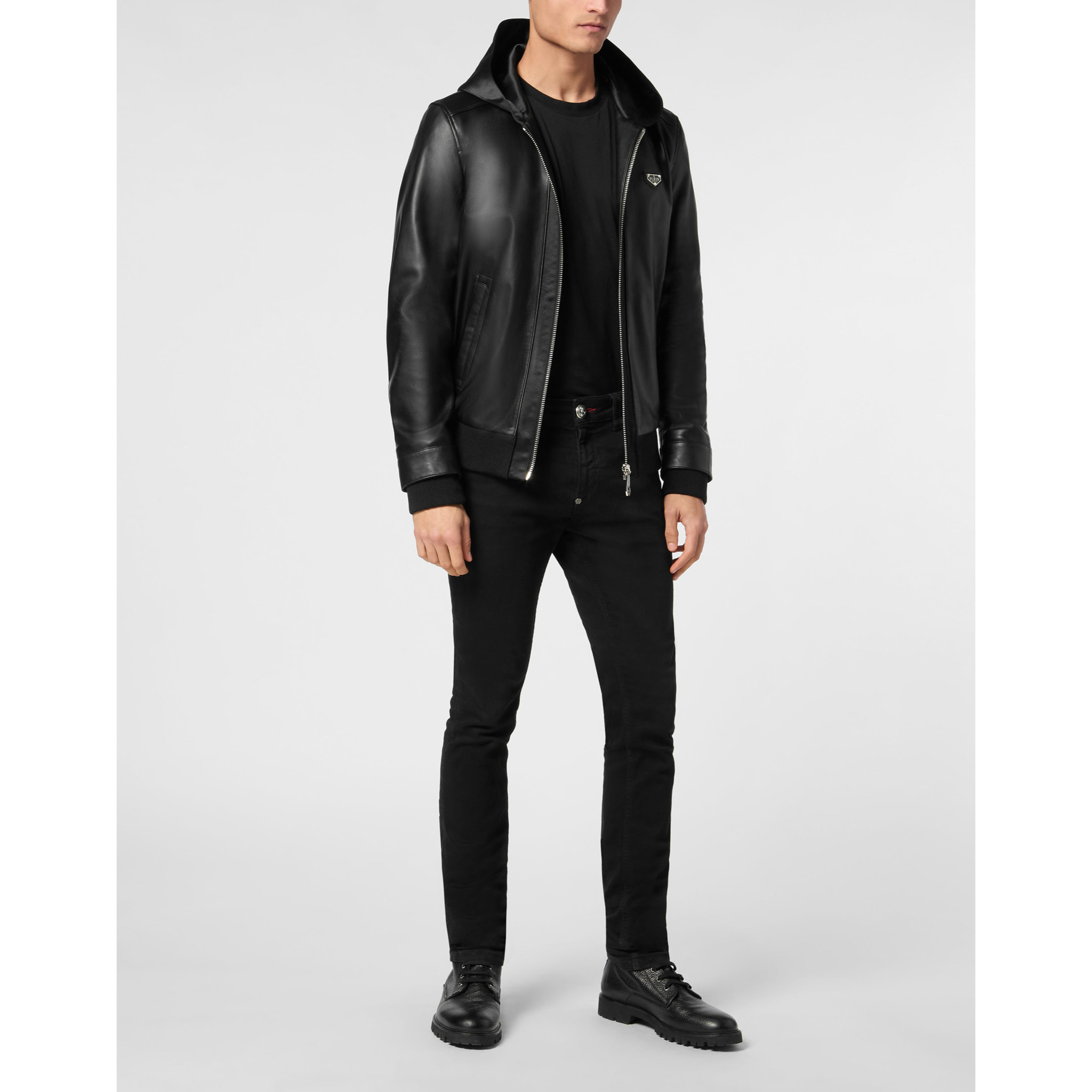 PHILIPP PLEIN Leather Jacket