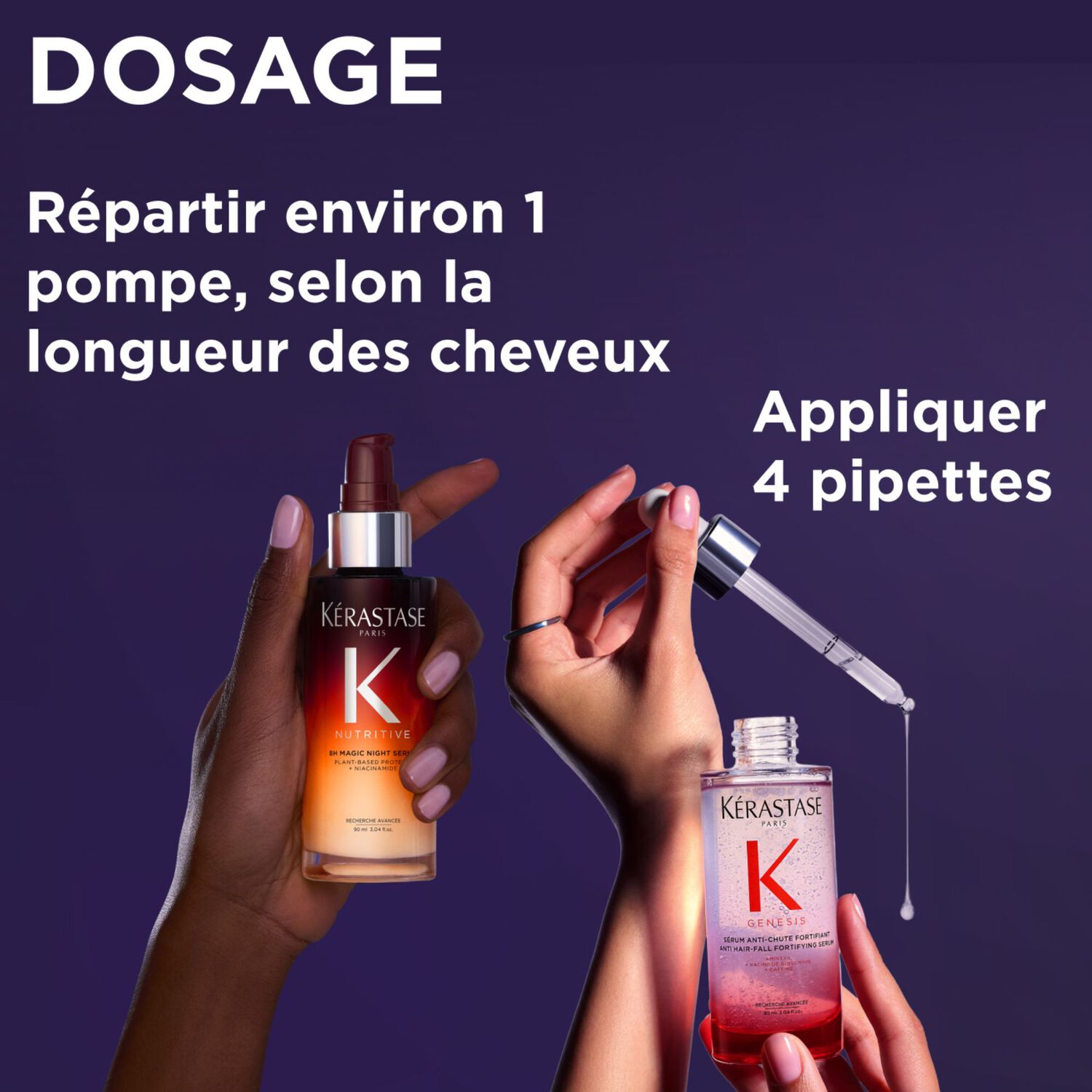Nuit Magique - Coffret Sérum Anti-Chute Fortifiant Genesis 90ml + Sérum de Nuit 8H 30ml