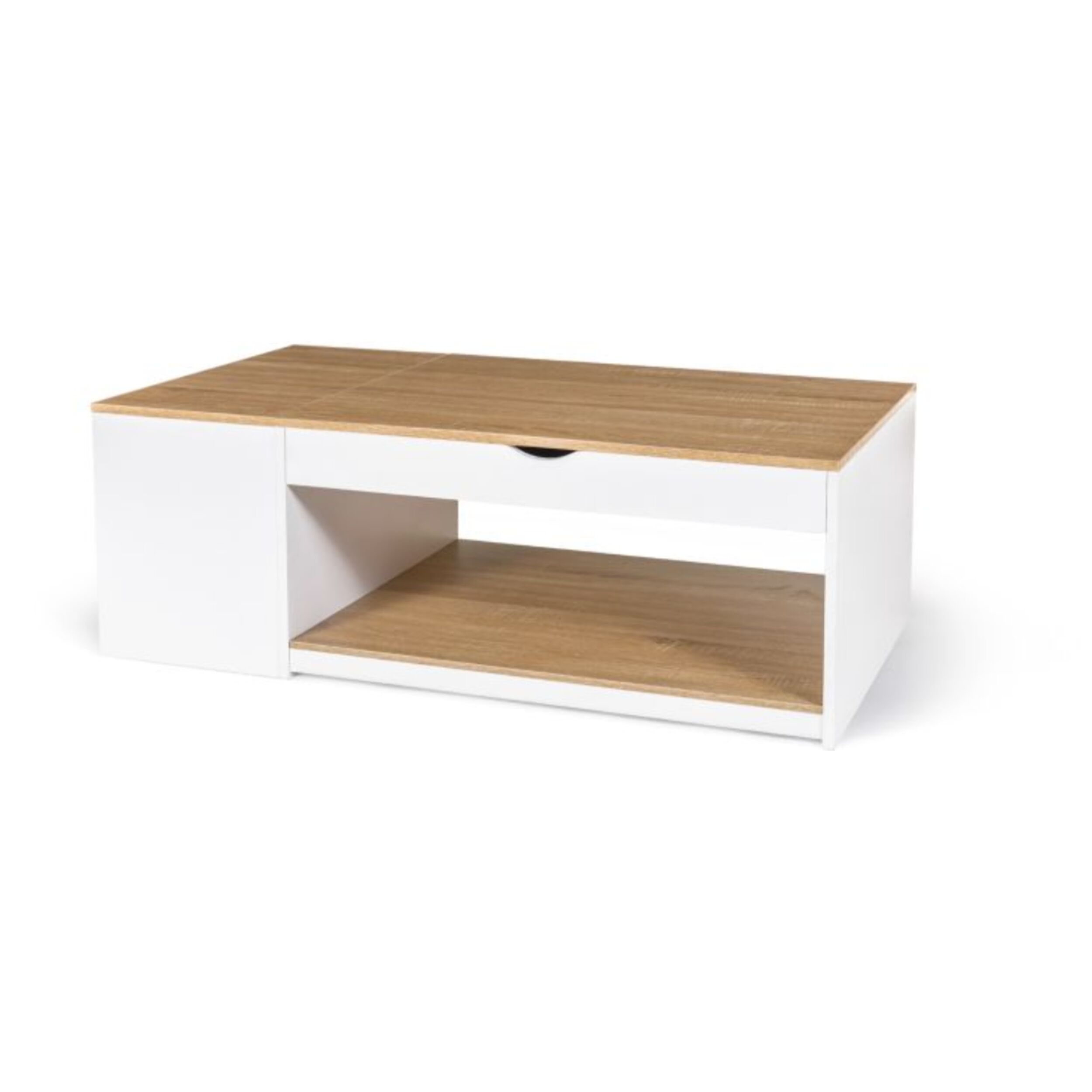 Table basse relevable + coffre Elina