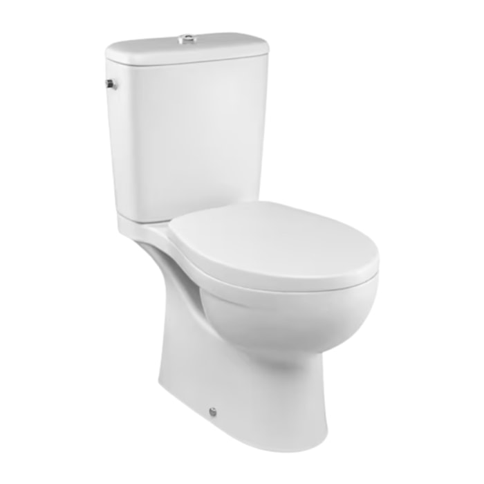 WC à poser sans bride sortie horizontale Patio avec abattant standard