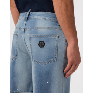 PHILIPP PLEIN Pantalones cortos vaqueros Fermentera BASIC