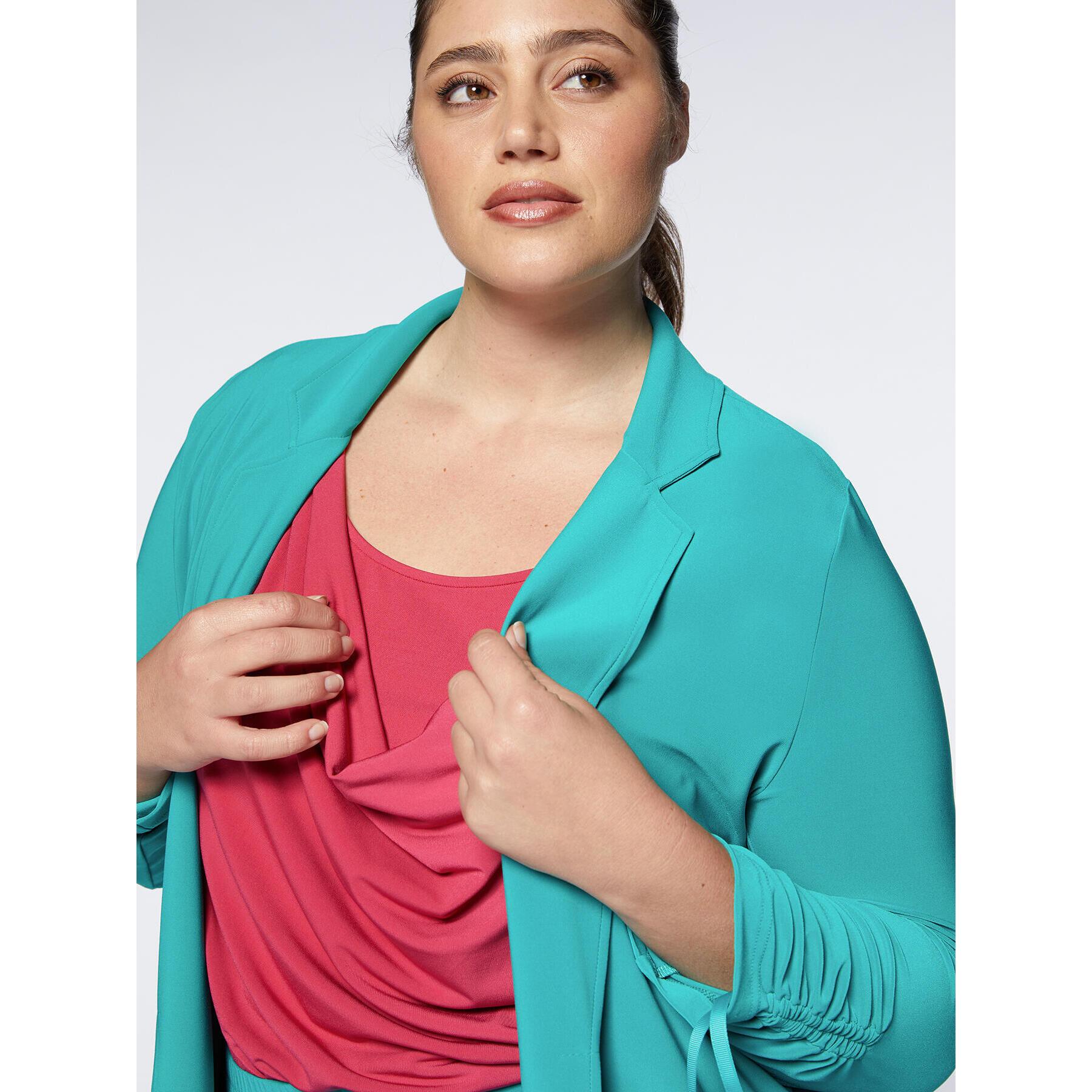 Fiorella Rubino - Blazer in jersey - Verde acqua