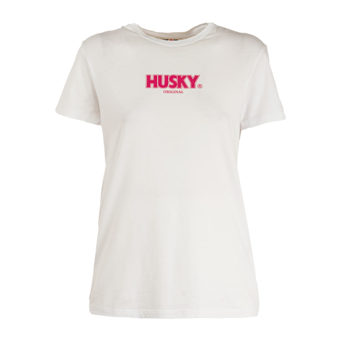 HUSKY t-shirt donna white