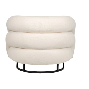 Sillon Boucle Blanco Hanko 89x85x74 Cm