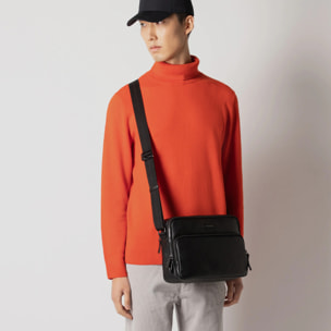 Piquadro Sac bandouliére style crossover avec deux