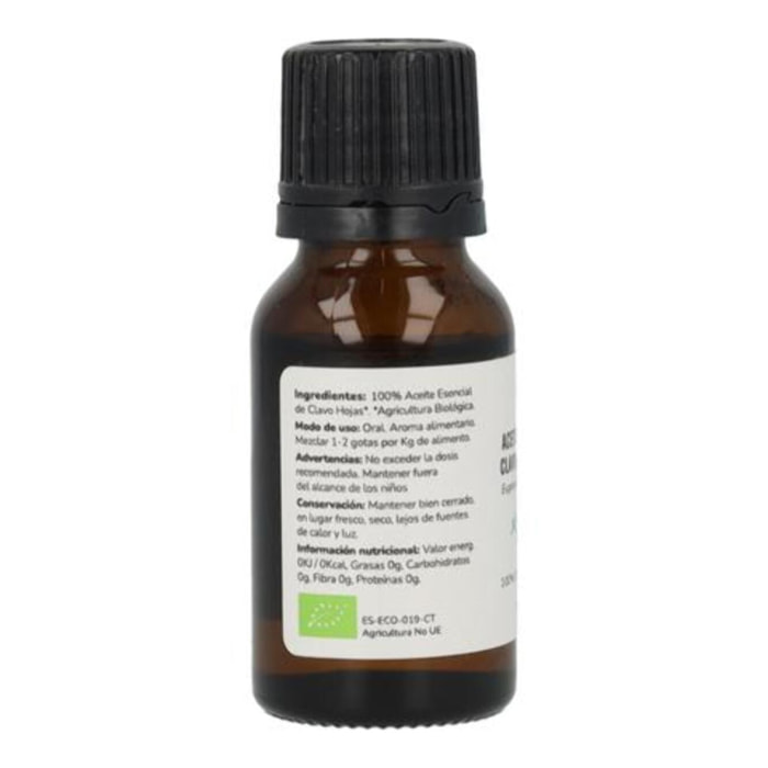 PLANETA HUERTO | Aceite Esencial de Clavo Bio 15 ml - Antiinfeccioso, Antiviral y Anestésico Natural para Aliviar Dolores y Cuidar la Salud