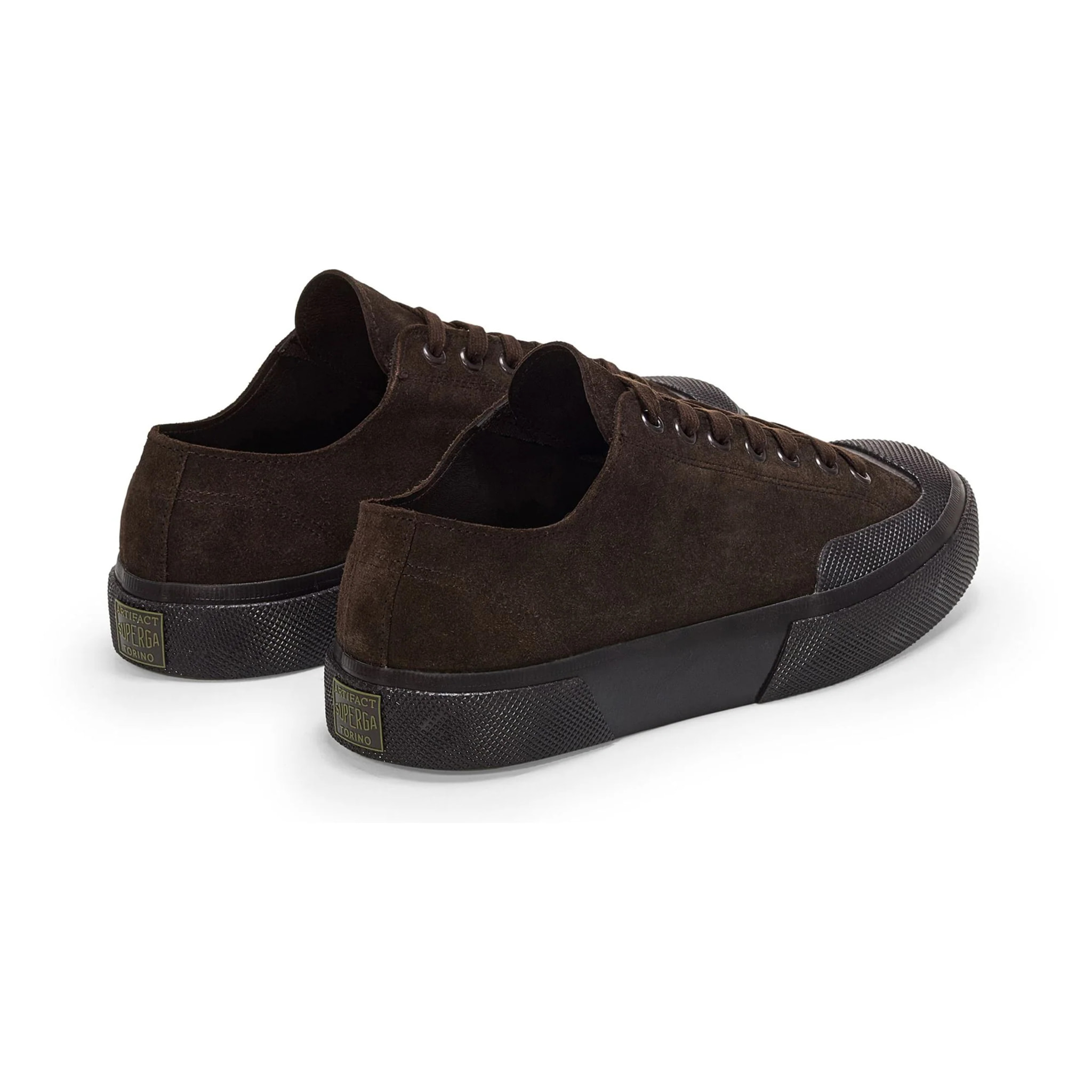 Sneakers Superga Uomo Donna Marrone 2432 Works Suede Flesh Out