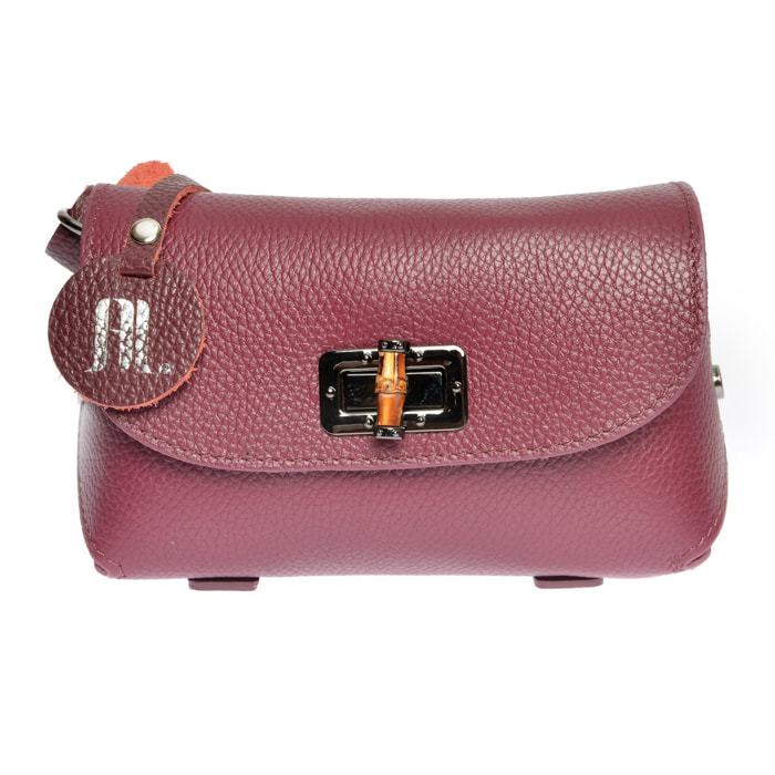 Borsa a spalla Anna Luchini Bordeaux