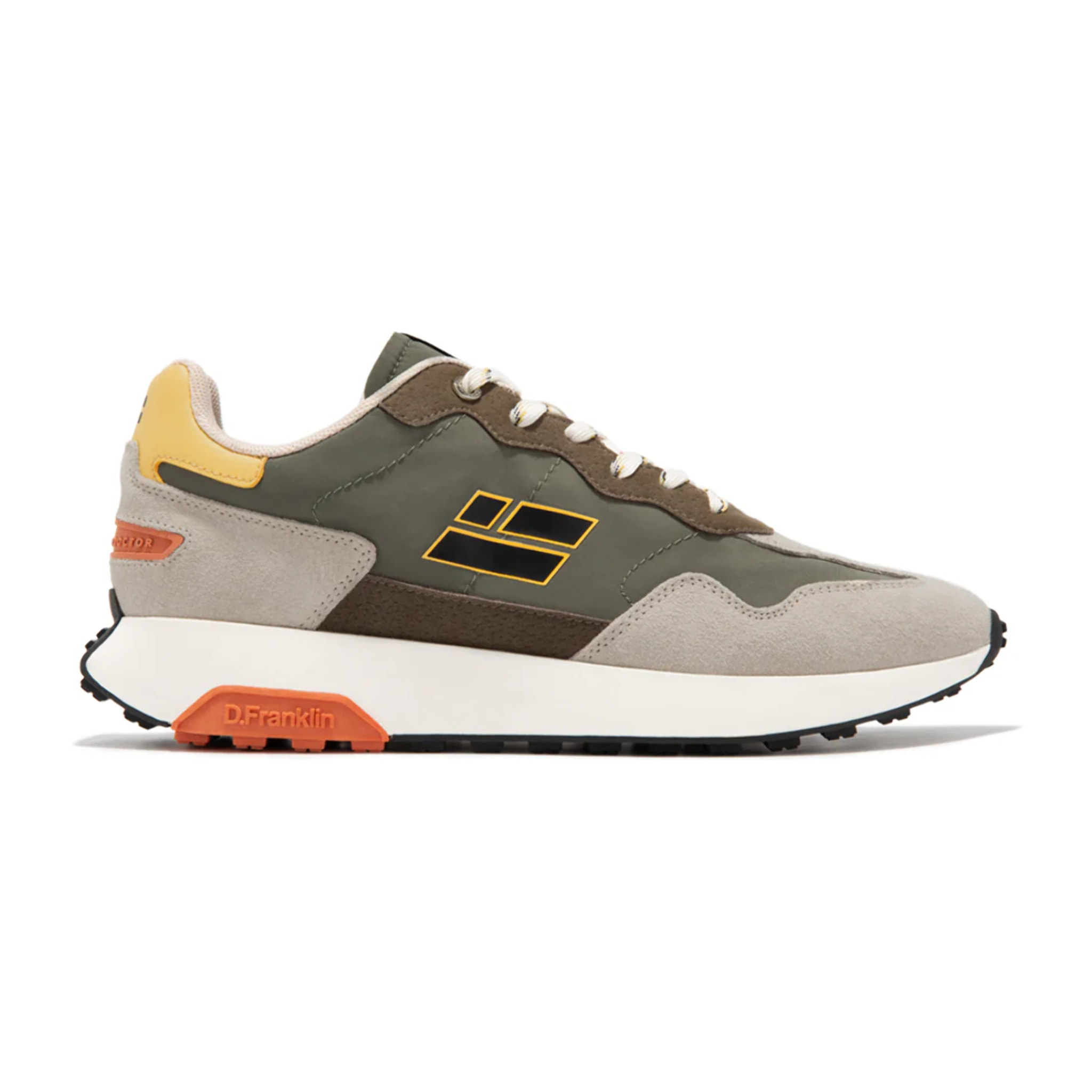 Zapatillas Deportivas Active Flag Patch Khaki D.Franklin