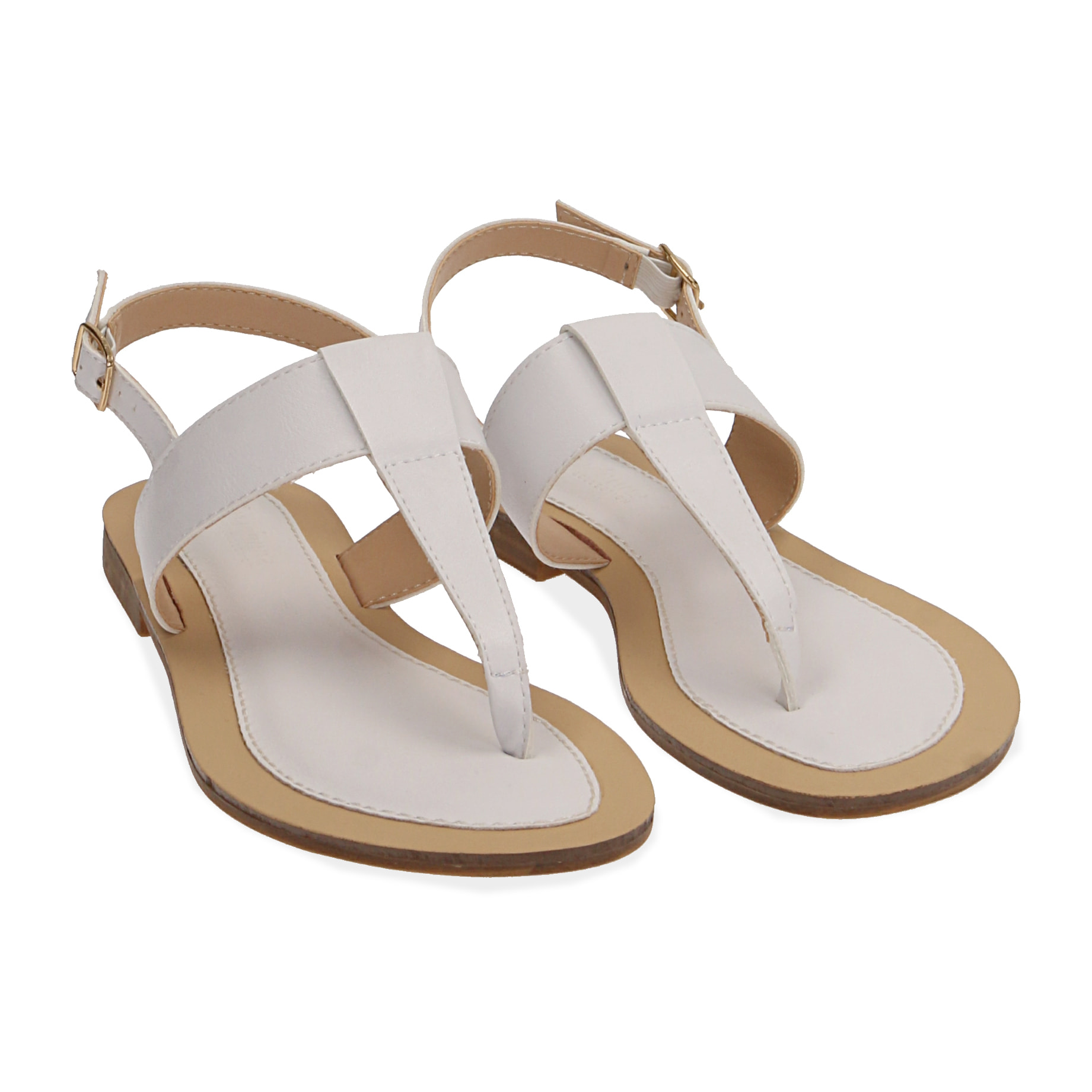 Sandalias chanclas blancas